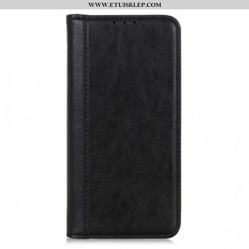 Etui Na Telefon do Xiaomi Redmi Note 10 / 10S Etui Folio Wersja Ze Skóry Split Litchi